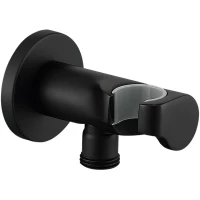 Подключение для душевого шланга с держателем Elghansa WS-6K-Black