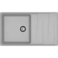Кухонная мойка GranFest Level 860L 86x50 см, серый