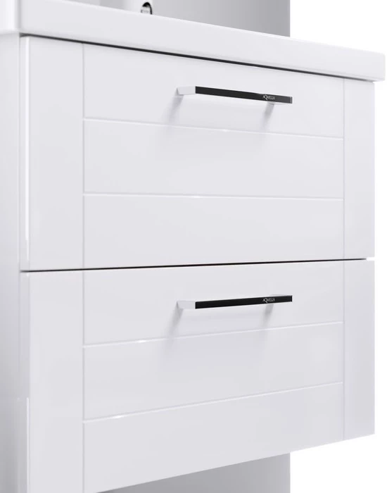 Комплект мебели белый глянец 101,5 см Aqwella Manchester MAN01102 + 4640021065204 + MC.04.10 SET/MAN01102/4640021065204/MC.04.10 - фото 3