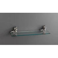 Полка стеклянная серебро Art&Max Tulip AM-0823-T