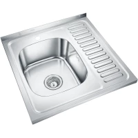 Кухонная мойка Emar T6060LQ 60x60 см, полированная сталь