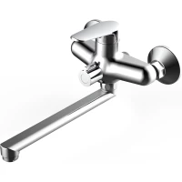 Смеситель для ванны Voda Splash SPL30 универсальный, с душевым гарнитуром, хром