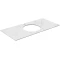 Столешница 99,6 см белый матовый для накладных раковин Kerama Marazzi Plaza Modern Монте Тиберио PL5.SG507120R\100 - 1