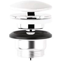 Выпуск для раковины Kludi Rotexa 1047143-00 универсальный, белый