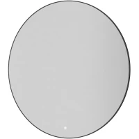 Зеркало Armadi Art 545-100-GM 100x100 см, с LED-подсветкой, сенсорным выключателем, диммером, антизапотеванием, графит матовый