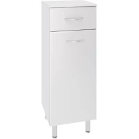 Тумба белый 30 см с бельевой корзиной Runo Эконом 00000000112