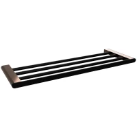 Полка для полотенец Bemeta Galla 108105080 60 см, черный матовый/розовое золото
