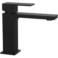 Смеситель для раковины Vincea Cube VBF-1C01MB без донного клапана, черный матовый