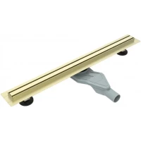 Душевой трап (лоток) Esbano S-SIDE-70SG ESTRSLMSIDE70SG 70 см, с решеткой, щелевой, золотой матовый