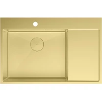 Кухонная мойка Lemark Kezadra 780L 9938150 78x51 см, светлое золото