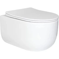 Унитаз подвесной GID Tr2133TF безободковый, торнадо, с сиденьем микролифт, белый