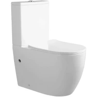 Унитаз-компакт Ceruttispa Orlter CT10097 безободковый, торнадо, с сиденьем микролифт, белый