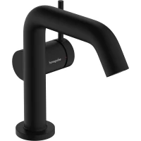Смеситель для раковины Hansgrohe Tecturis S 73322670 CoolStart, с донным клапаном, черный матовый