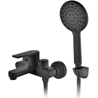 Смеситель для ванны D&K Bayern.Furth DA1523205 с душевым гарнитуром, черный матовый