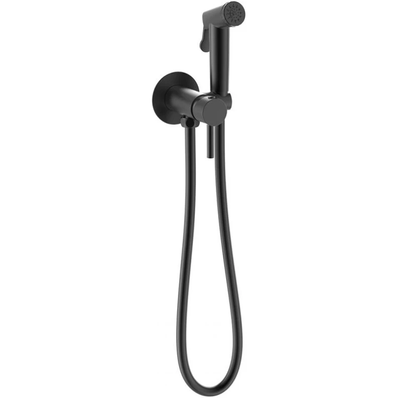 Гигиенический душ Bravat D9151BW-ENG со смесителем, черный матовый