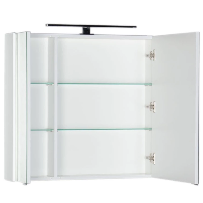 Зеркальный шкаф 80x75 см белый Aquanet Латина 00179635
