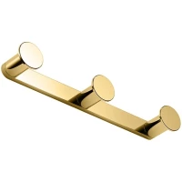 Планка с крючками Colombo Design Mini CD117.OM для ванны, золотой матовый