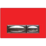 Изображение товара кнопка смыва creavit design ozel gp400300 для инсталляции, красный/хром