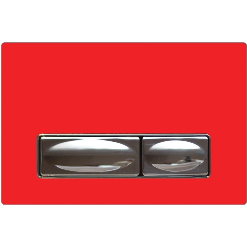 Кнопка смыва Creavit Design Ozel GP400300 для инсталляции, красный/хром