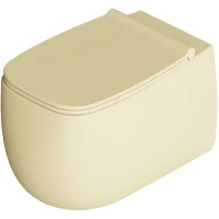 Унитаз подвесной Alice Nur 33120146 безободковый, имбирь матовый