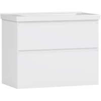 Тумба под раковину Belux Киото НП 80-02 4810924292988 76,5 см, подвесная, белый глянец