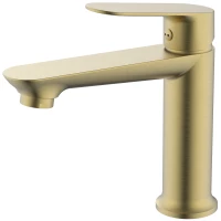 Смеситель для раковины Splenka S41.10.03 золотой матовый