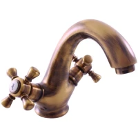 Смеситель для раковины без донного клапана Rav Slezak Morava Retro MK328.5SM