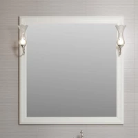 Зеркало 90x90 см слоновая кость Opadiris Санрайз