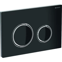Кнопка смыва Geberit Sigma 21 115.884.SJ.1 для инсталляции, черный/хром/черный
