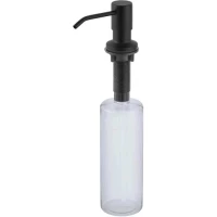 Дозатор для жидкого мыла Zorg ZR-28 GRAFIT 350 мл, встраиваемый, для кухни, графит