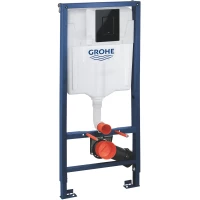 Инсталляция для унитаза Grohe Rapid SL 39940000 с кнопкой смыва, черный глянец
