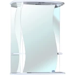 Изображение товара зеркальный шкаф 55x72 см белый глянец l bellezza лиана 4612308002011