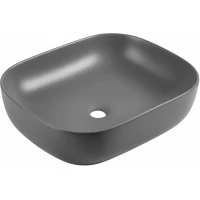 Раковина-чаша Wonzon & Woghand Tahoe WW-RN41286-MG 50x39,8 см, накладная, серый матовый