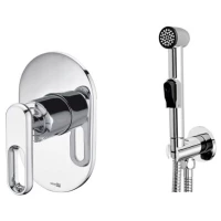 Гигиенический душ WasserKRAFT A111856 со смесителем, хром