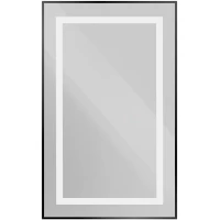 Зеркало BelBagno Kraft SPC-KRAFT-500-800-SENS-NERO 50x80 см, с LED-подсветкой, сенсорным выключателем, черный