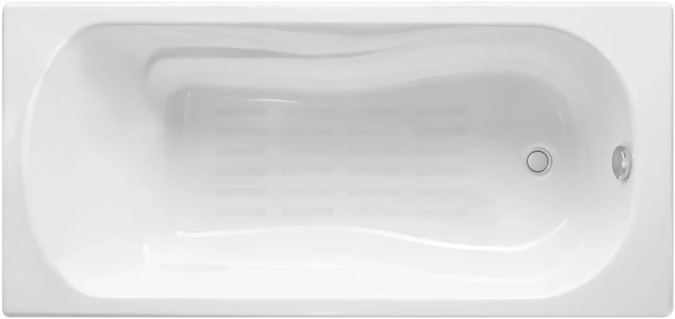Ванна чугунная Delice Haiti Luxe DLR230637-AS 160x80 см, с антискользящим покрытием, белый