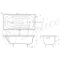 Ванна чугунная Delice Haiti Luxe DLR230637-AS 160x80 см, с антискользящим покрытием, белый - 2