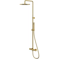 Душевая система Whitecross Y Y1254GLB 300 мм, с термостатом, золотой матовый