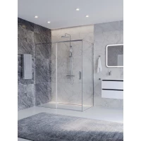 Душевой уголок Cezares Plane PLANE-AH-1-160/100-C-CR 160x100 см, профиль хром, стекло прозрачное