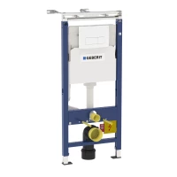 Инсталляция для унитаза Geberit Duofix Delta 51 458.125.11.1 с кнопкой смыва, альпийский белый