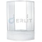 Душевой уголок с поддоном 100x100x195 см Erlit Comfor ER0510T-C3 матовое стекло - 1