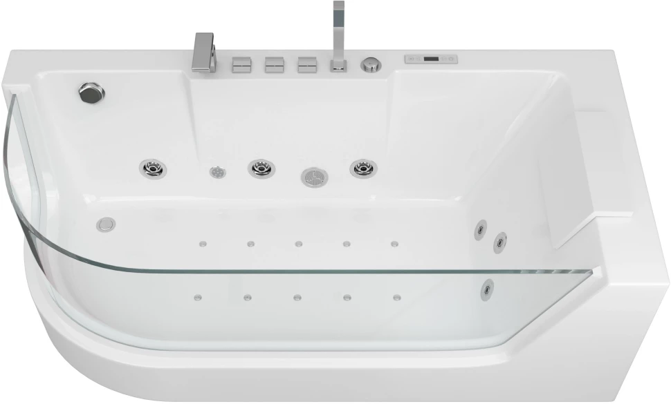 Акриловая гидромассажная ванна 170x80 см Grossman GR-17000R комфортная гидромассажная ванна для ног medisana
