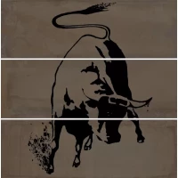 Панно Kerama Marazzi Раваль Бык матовый обрезной 90x90 VB/A21/3x/13062TR 