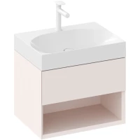 Тумба под раковину Ravak Lite X000001860 60 см, подвесная, розовый матовый