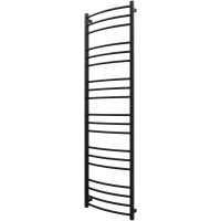 Полотенцесушитель электрический Grota Eco Calma 4650186710307 1800x530, ТЭН левый/правый, черный матовый