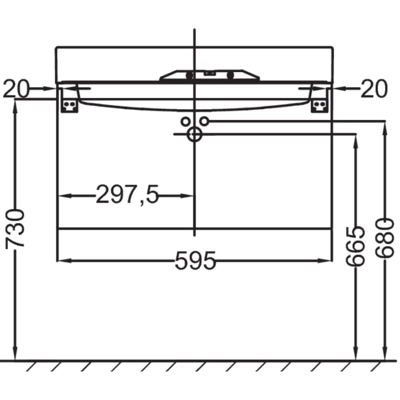 Тумба белый 59,5 см Jacob Delafon Rythmik EB1301-N18