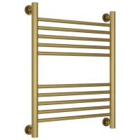 Полотенцесушитель водяной 600x500 перемычка выгнутая состаренная латунь Сунержа Богема+ 051-0221-6050