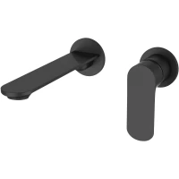 Смеситель для раковины Agger Gorgeous A0272244 встраиваемый, без донного клапана, черный матовый