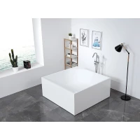 Акриловая ванна Abber AB9337 140x140 см, отдельностоящая, белый