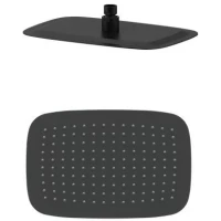 Верхний душ Wonzon & Woghand WW-88DP03-MB 300x200 мм, черный матовый